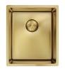Pure.Sink Prestige sink 34x40 cm PVD Gold 10mm radius undermount, flush mount, and top mount PPG3440-60