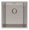 Pure.Sink Prestige stainless steel sink 40x40 cm 10mm radius undermount, flush mount, and top mount PPG4040-02