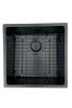 Pure.Sink Prestige sink 40x40cm PVD Gun Metal 10mm radius undermount,flush mount,topmount PPG4040-61