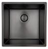 Pure.Sink Prestige sink 40x40cm PVD Gun Metal 10mm radius undermount,flush mount,topmount PPG4040-61