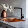 Pure.Sink Prestige sink 40x40 cm PVD Copper 10mm radius undermount, flush mount, and surface mount PPG4040-62