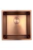 Pure.Sink Prestige sink 40x40 cm PVD Copper 10mm radius undermount, flush mount, and surface mount PPG4040-62
