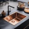 Pure.Sink Prestige sink 40x40 cm PVD Copper 10mm radius undermount, flush mount, and surface mount PPG4040-62