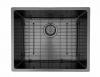 Pure.Sink Prestige sink 50x40 cm PVD Gun Metal 10mm radius under, flush and top mount PPG5040-61
