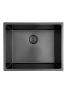 Pure.Sink Prestige sink 50x40 cm PVD Gun Metal 10mm radius under, flush and top mount PPG5040-61