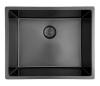 Pure.Sink Prestige sink 50x40 cm PVD Gun Metal 10mm radius under, flush and top mount PPG5040-61