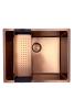 Pure.Sink Prestige sink 50x40 cm PVD Copper 10mm radius undermount, flush mount, and top mount PPG5040-62