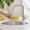 Pure.Sink Elite Steel Spark-S kitchen faucet stainless steel with pull-out spout PS8041-02