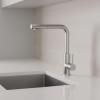 Pure.Sink Elite Steel Spark-S kitchen faucet stainless steel with pull-out spout PS8041-02