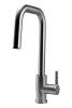 Pure.Sink Elite Steel Crystal-S kitchen faucet stainless steel with pull-out spout PS8050-02
