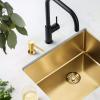 Pure.Sink Elite Steel Shine built-in soap dispenser PVD brushed gold top-fill PS9010-60