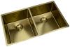Pure.Sink Prestige Double Gold sink 70x40 cm 10mm radius undermount, flush mount and top mount PPG343440-60
