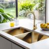 Pure.Sink Prestige Double Golden sink 82x40 cm 10mm radius undermount, flush mount and top mount PPG404040-60