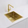 Pure.Sink Exclusivo Gold sink 34x40 cm 10mm radius undermount, flush mount and top mount PEX3440-60