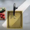 Pure.Sink Exclusivo Gold sink 34x40 cm 10mm radius undermount, flush mount and top mount PEX3440-60
