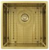 Pure.Sink Exclusivo Gold sink 40x40 cm 10mm radius undermount, flush mount and top mount PEX4040-60
