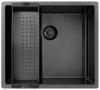 Pure.Sink Exclusivo Gun metal sink 45x40 cm 10mm radius undermount, flush mount and top mount PEX4540-61