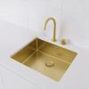 Pure.Sink Exclusivo Gold Sink 50x40 cm 10mm radius undermount, flush mount and top mount PEX5040-60