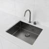 Pure.Sink Exclusivo Gun Metal Sink 50x40 cm 10mm radius undermount, flush mount and top mount PEX5040-61