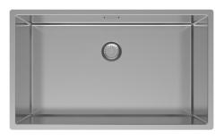 Pure.Sink Exclusivo large stainless steel sink 70x40 cm 10mm radius undermount, flush mount and top mount PEX7040-02