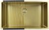 Pure.Sink Exclusivo large Gold sink 70x40 cm 10mm radius undermount, flush mount and top mount PEX7040-60
