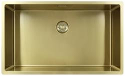 Pure.Sink Exclusivo large Gold sink 70x40 cm 10mm radius undermount, flush mount and top mount PEX7040-60