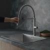 Pure.Sink Luxion Solid stainless steel professional kitchen faucet with flexible spout and 2 spray modes PLXFLEX-02