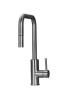 Pure.Sink Luxion Solid stainless steel kitchen faucet, square with pull-out spout PLXSQUA-02