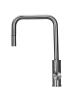 Pure.Sink Luxion Solid stainless steel kitchen faucet, square with pull-out spout PLXSQUA-02