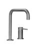 Pure.Sink Luxion 2-hole solid stainless steel kitchen faucet with U spout PLX2HU-02