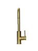 Pure.Sink Luxion Gold square kitchen faucet with pull-out spout PLXSQUA-60