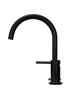 Pure.Sink Luxion 2-hole Matte Black Kitchen Faucet with Round Spout PLX2HR-10