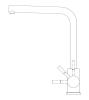 Pure.Sink Elite Steel Spark kitchen faucet PVD copper PS8040-62