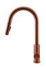 Pure.Sink Elite Steel Stream-S kitchen faucet PVD copper with pull-out spout PS8045-62