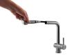 Pure.Sink Elite Steel Pulse-S kitchen faucet stainless steel with extendable spout and spray mode PS8500-02