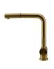 Pure.Sink Elite Steel Pulse-S kitchen tap PVD brushed gold with pull-out spout and spray mode PS8500-60