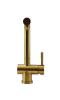 Pure.Sink Elite Steel Pulse-S kitchen tap PVD brushed gold with pull-out spout and spray mode PS8500-60