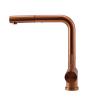 Pure.Sink Elite Steel Pulse-S kitchen faucet PVD copper with pull-out spout and spray mode PS8500-62